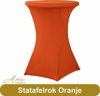 Statafelrok oranje 80 cm