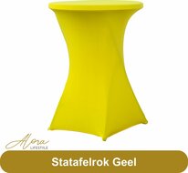 Statafelrok geel 80 cm