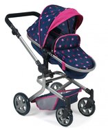 Bayer Chic Poppenwagen Mika Combi (Blauw/Roze/Ster)