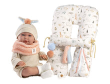 Llorens pop Mimi 42 cm met bumperkussen en winterkleding