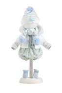 kledingset Llorens 38cm licht blauw pakje