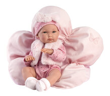 Llorens Pop Bimba Met bloemenkussen 35cm Uitlopend