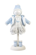 Llorens kleding set lichtblauw voor poppen van 33 cm