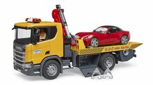 Bruder Scania Super 560R sleepwagen met roadster en licht en geluid