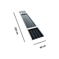 Sjoelbak "Boris" by Jan des Bouvrie Zwart 200 cm