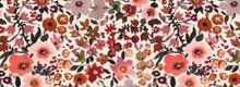 Poppendraagmand retro flowers katoen voor poppen tot 36 cm