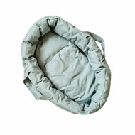 Poppendraagmand katoen leaf voor poppen tot 36 cm - Hollie