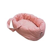 Poppendraagmand voor poppen tot 21 cm - peach katoen