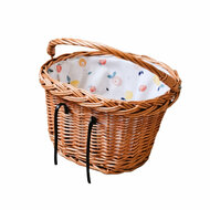 Rieten poppenfietsmand met hengsel 25x13 cm - summer fruit