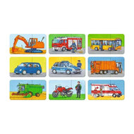 Special Voertuigen puzzel, 9x2st.