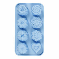 Siliconen Gietmal Cakejes Blauw