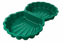 Schelp zandbak groen met deksel 87x78 cm - kunststof waterbak