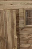 Houten Speelhuisje Laura - Ge&iuml;mpregneerd FSC Hout - Groot Model
