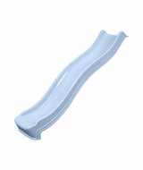 Complete glijbaanset 2.2m met losse trap en wateraansluiting Pastel blauw