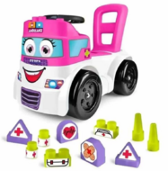 MotoFeber Blocks Ambulance &ndash; Ambulance Ride-On met Bouwblokken