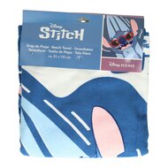 Handdoek Poncho Stitch Blauw/Wit 55x110cm