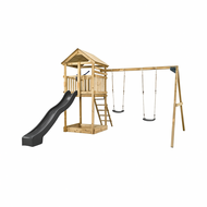 Houten Speeltoestel schommel Daan - Antraciet