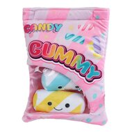 Fluffy Menu Snack Zakjes Pluche gummy - 21cm