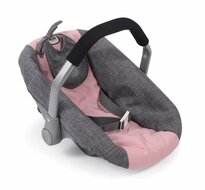 Bayer Chic 2000 poppenautozitje grijs-lichtroze speelgoed accessoire