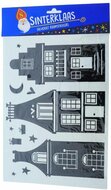 Sinterklaas silhouette raamstickers A4 set