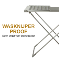 Alora Elektrisch Droogrek - Verwarmd - Opvouwbaar - Indoor