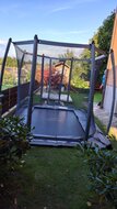 Avyna Trampoline Veiligheidsnet 520x305 Grijs | Compleet