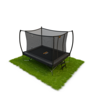 Avyna Trampoline Opbouw 275x190 (213) met net &ndash; Grijs