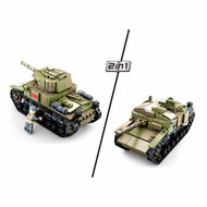 Sluban WWII - Italiaanse Tank 2in1 - 463dlg.
