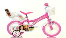 Fiets Dino Bikes Bicicletta 12 inch Barbie Roze