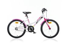 Fiets Dino Bikes Bicicletta MTB Girl 20 inch Wit/Roze