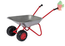 Rolly Toys Kruiwagen (Rood/Metaal/Dubbelwiel)