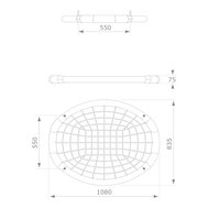 AXI Nestschommel Ovaal Blauw