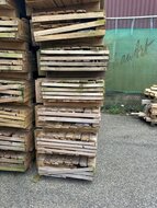 Houten Speelhuisje Louise Vergrijsd - FSC Hout - 120x120 cm