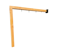 Aanbouwschommel 300 cm douglas of grenen met muurbeugel