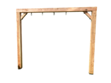 Houten schommel 150 cm douglas of grenen met schommelhaken