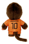 Monchhichi knuffel voetbal oranje Holland shirt 20cm jongen