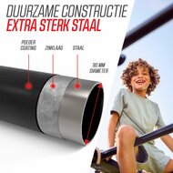BERG Playbase Extra Large Frame 3-in-1 Speeltoestel - Multifunctioneel Speeltoestel - Rekstok en Ladder - Zwart