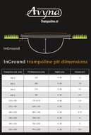Avyna Trampoline InGround &Oslash;305 | Zwart