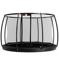 Avyna Trampoline FlatLevel &Oslash;430 met veiligheidsnet | Zwart
