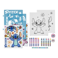Stitch Stencil And Colouring Set 49pcs.