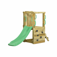 Houten Speeltoestel Irma Small met pastelgroene glijbaan