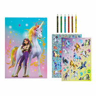 Unicorn Academy Kleurset met Stickers en Potloden