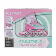 Street Rider Inline Skeelers Roze/Groen Verstelbaar, Maat 37-40