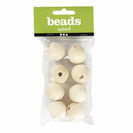 Houten Kralen &Oslash; 25mm, 8st.