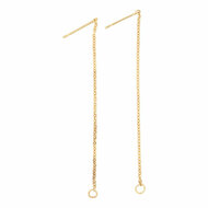 Oorbellen van Ketting Verguld, 1 Paar