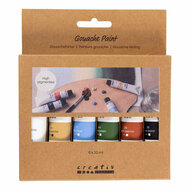 Gouacheverf Natuurlijke Kleuren - 6x20ml.