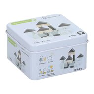 Houten Spelletje in Blikje - Bouwblokken