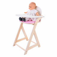 Poppenstoel Roze/Wit