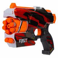 Foam Strikex Afschietpistool Six-Shot Cyclone met 12 Foampijlen