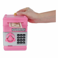 Geldkluis met Geheime Code Roze, 19,5cm